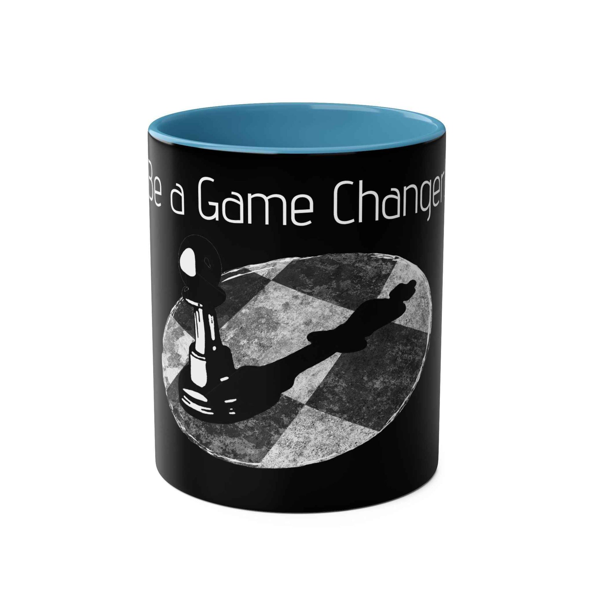 Be a Game Changer, Pawn over powering the King Two-Tone Coffee Mug