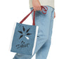 Be Different Whale Tote Bag — Inspirational Ocean Animal Canvas Tote