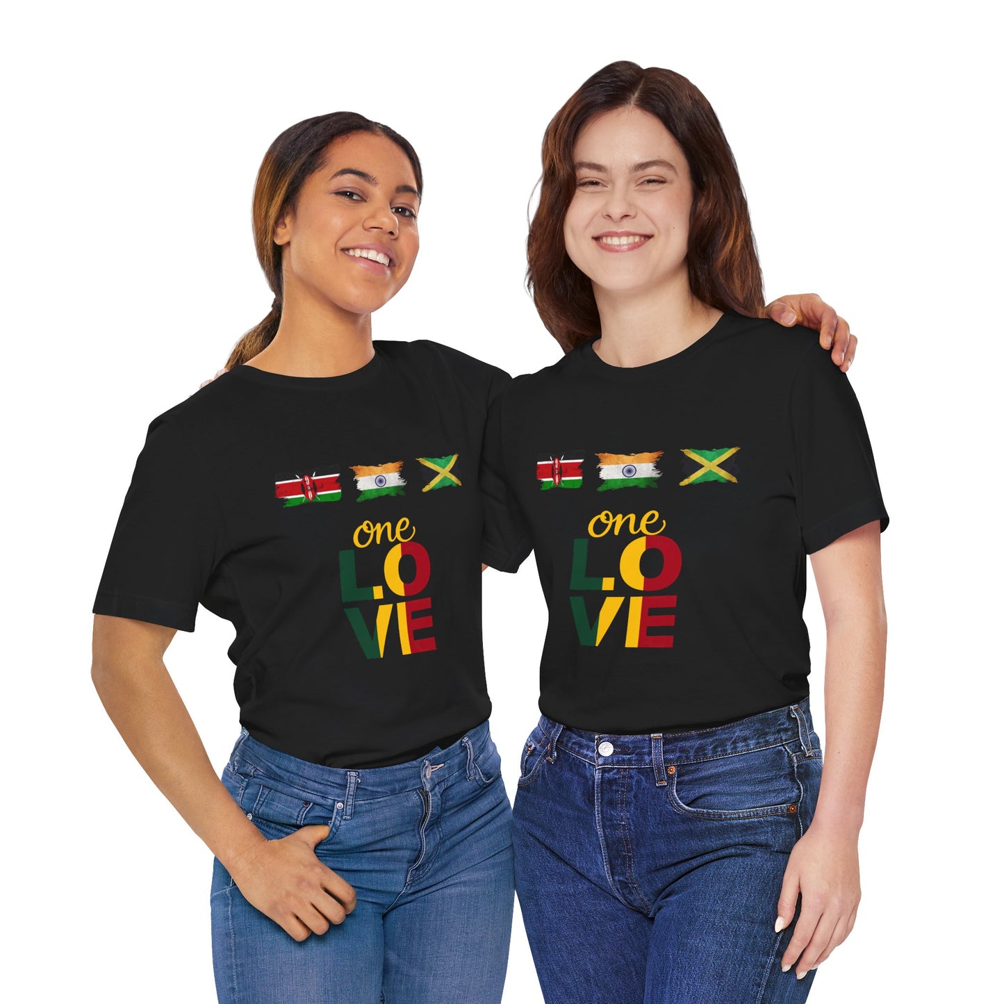One Love Reggae T-Shirt Move With Purpose Inspirational Graphic T-Shirt