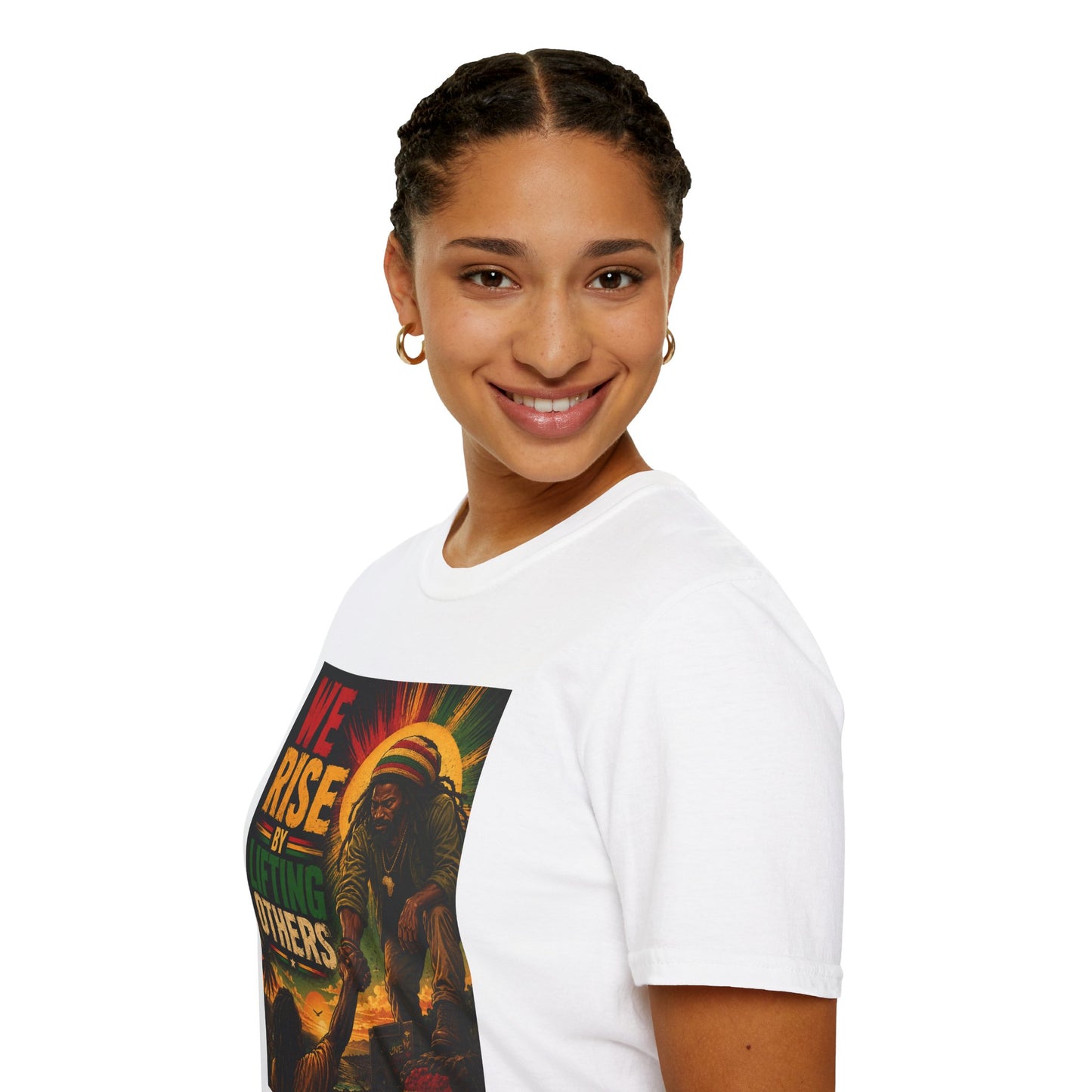 We Rise By Lifting Others T-Shirt — Rasta Sun Reggae Inspirational Tee