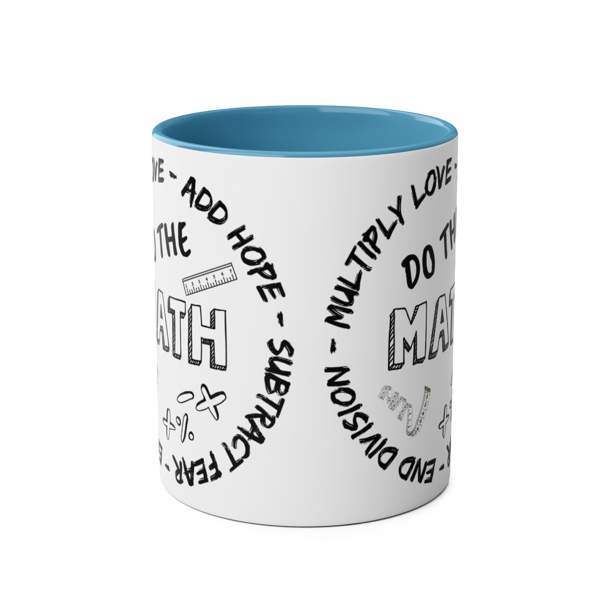 Do the Math Two-Tone Coffee Mug, Birthday Gift, 7 Colors