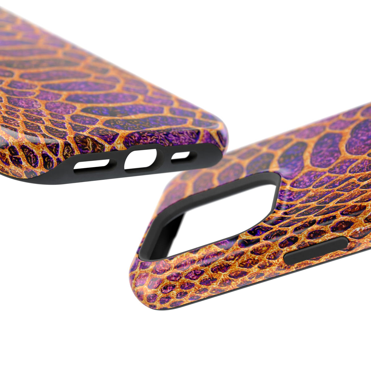 Purple-Gold Snake Skin Magnetic Impact Case