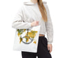 World Peace Map Tote Bag — Peace Symbol Watercolor Map Eco Shopper