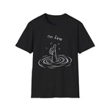 I'm Fine T‑Shirt — Funny Dark Humor Thumbs Up Drowning Graphic Tee