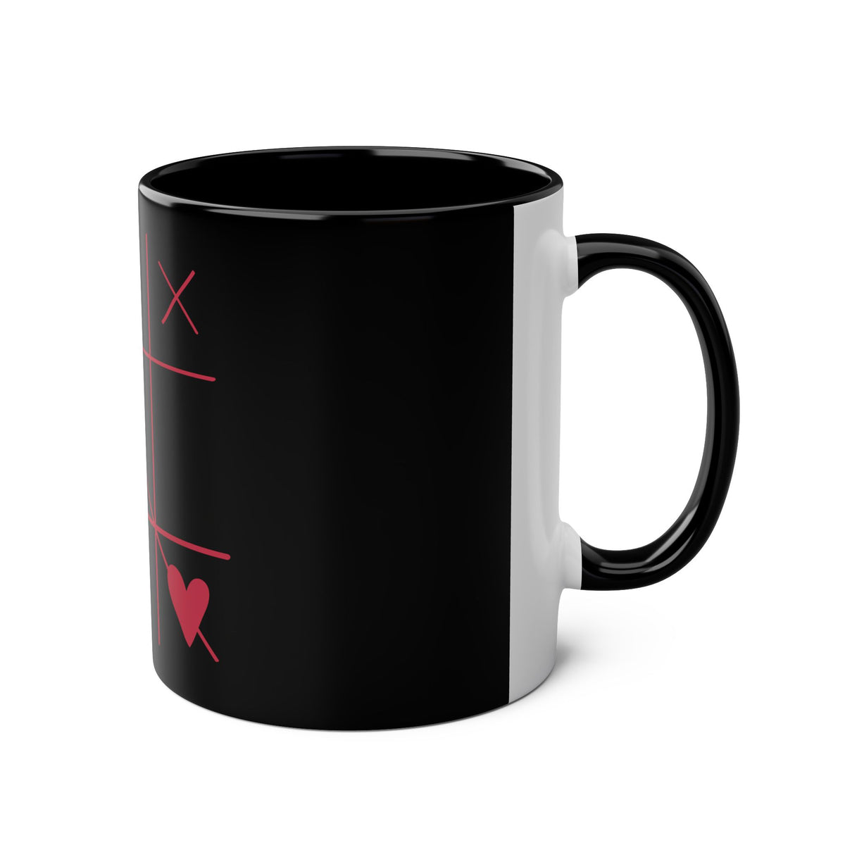 Hearts and Crosses Coffee Mug,  11oz - Conscience Garment