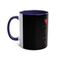 Hearts and Crosses Coffee Mug,  11oz - Conscience Garment