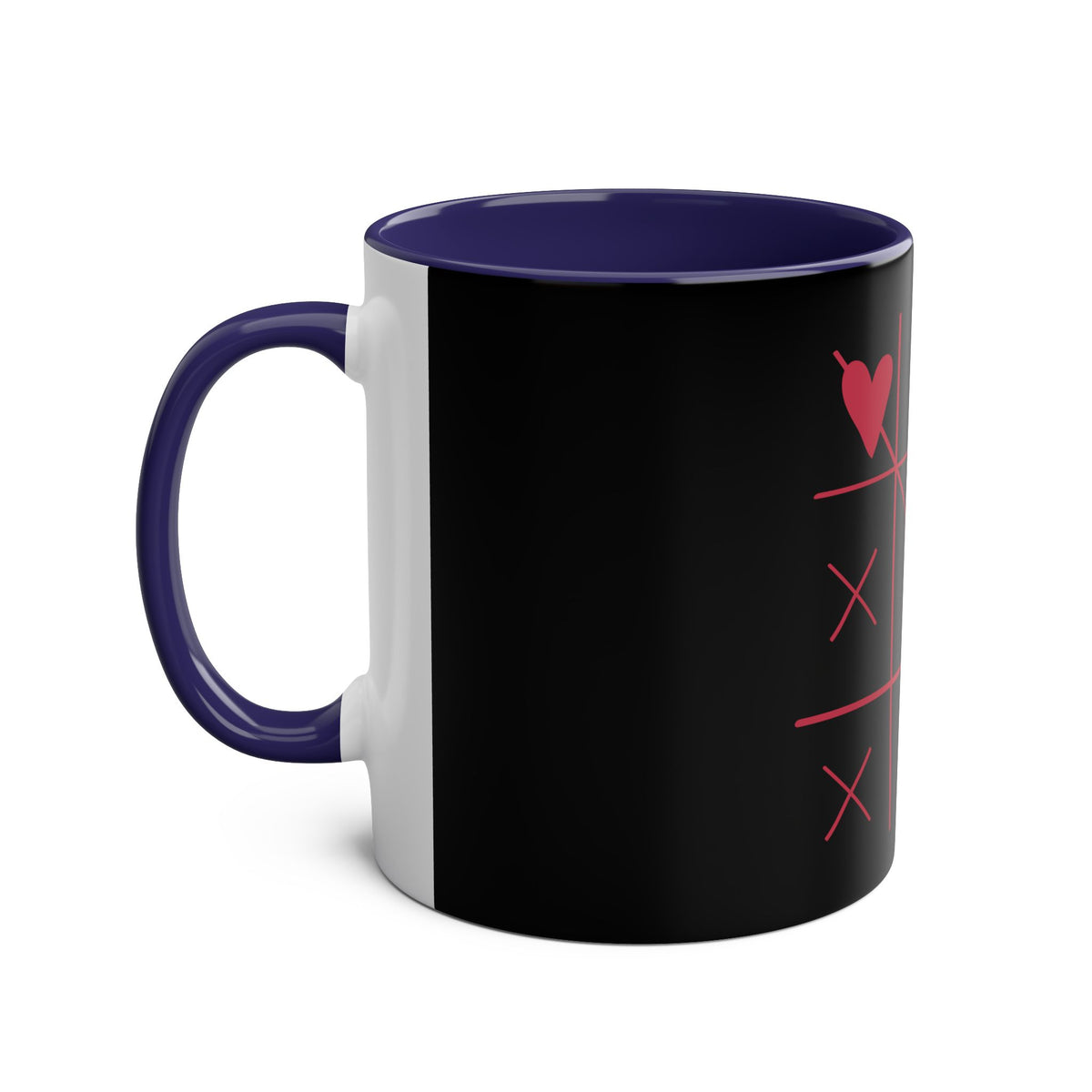 Hearts and Crosses Coffee Mug,  11oz - Conscience Garment