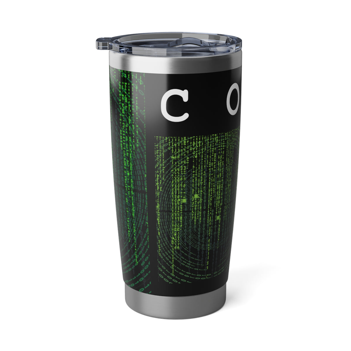 Tumbler with Matrix and Code Design - Conscience Garment