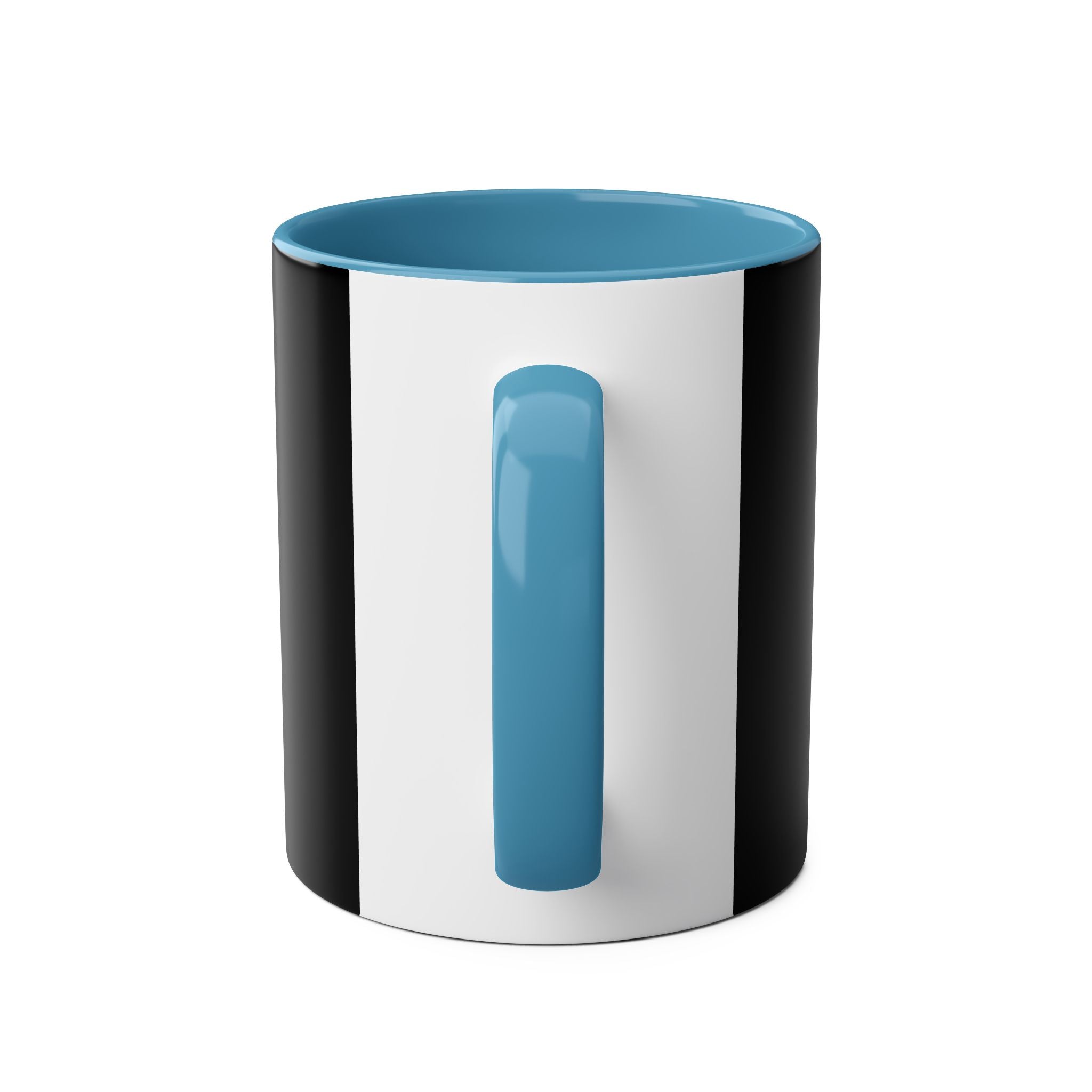 Funny Two-Tone Coffee Mug with Fuel Coffee Gauge Design