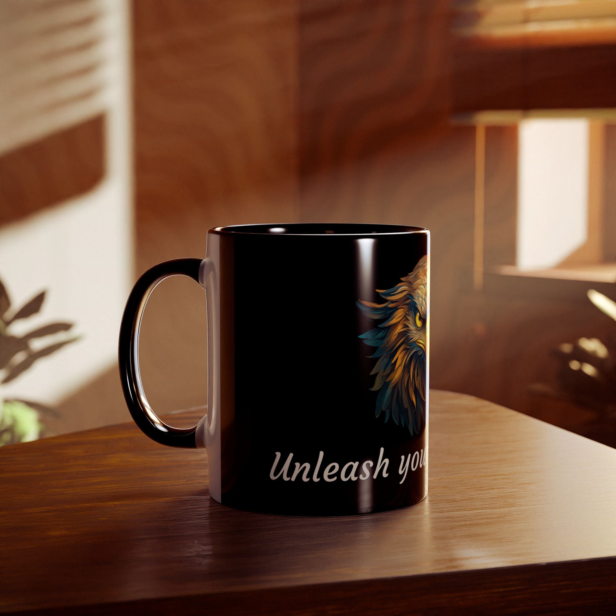 Eagle Two-Tone Coffee Mug, Birthday Gift, 7 Colors, Inspiration, Motivational