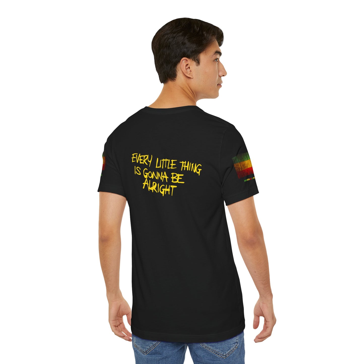 Simple Reggae Love Unisex T-shirt, Celebrate Unity, Peace, Culture, Music, Africa, Jamaica, Gift for Music Lovers, Festivals, and Holidays - Conscience Garment