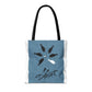 Be Different Whale Tote Bag — Inspirational Ocean Animal Canvas Tote