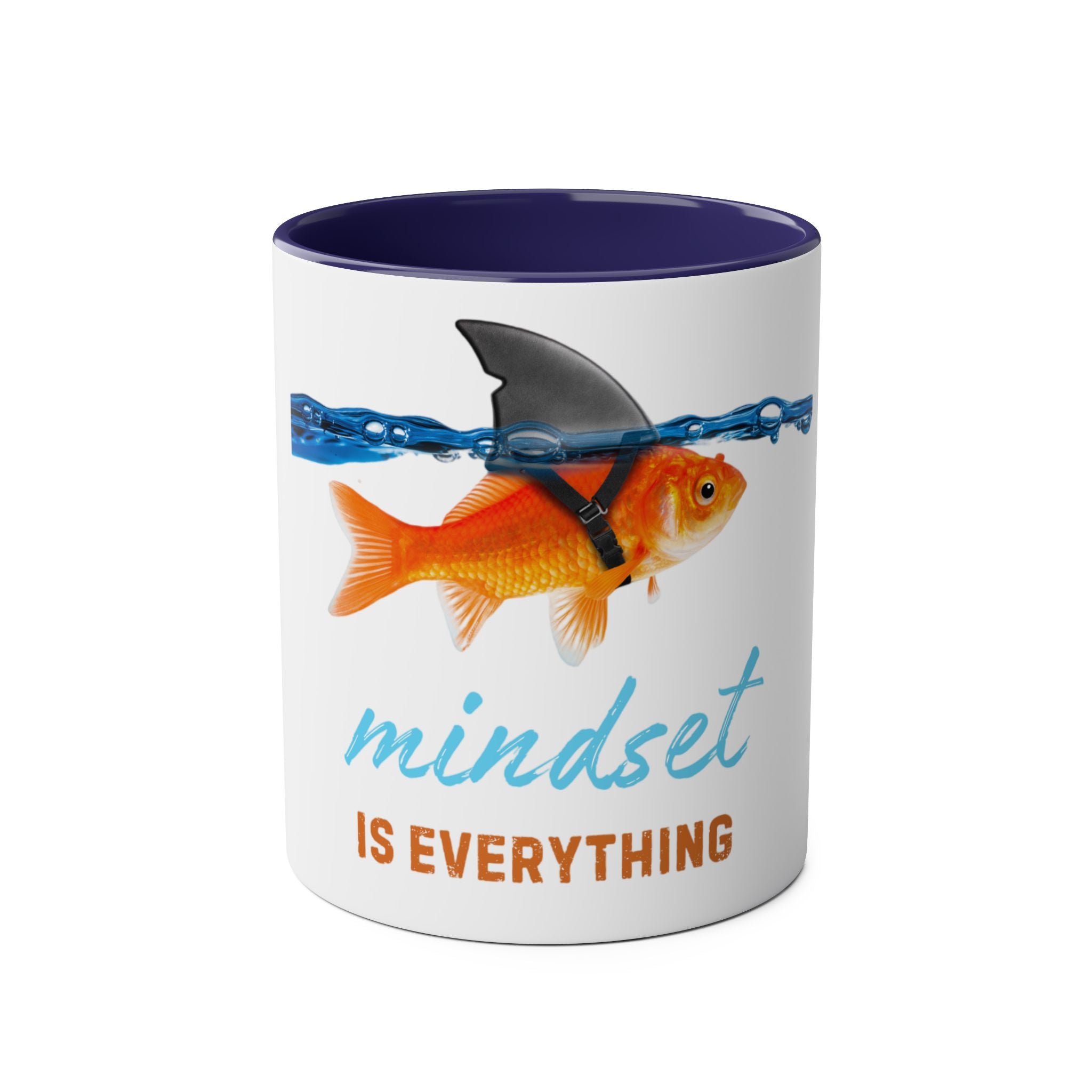 Mindset is Everything Two-Tone Coffee Mug, Birthday Gift, 7 Colors