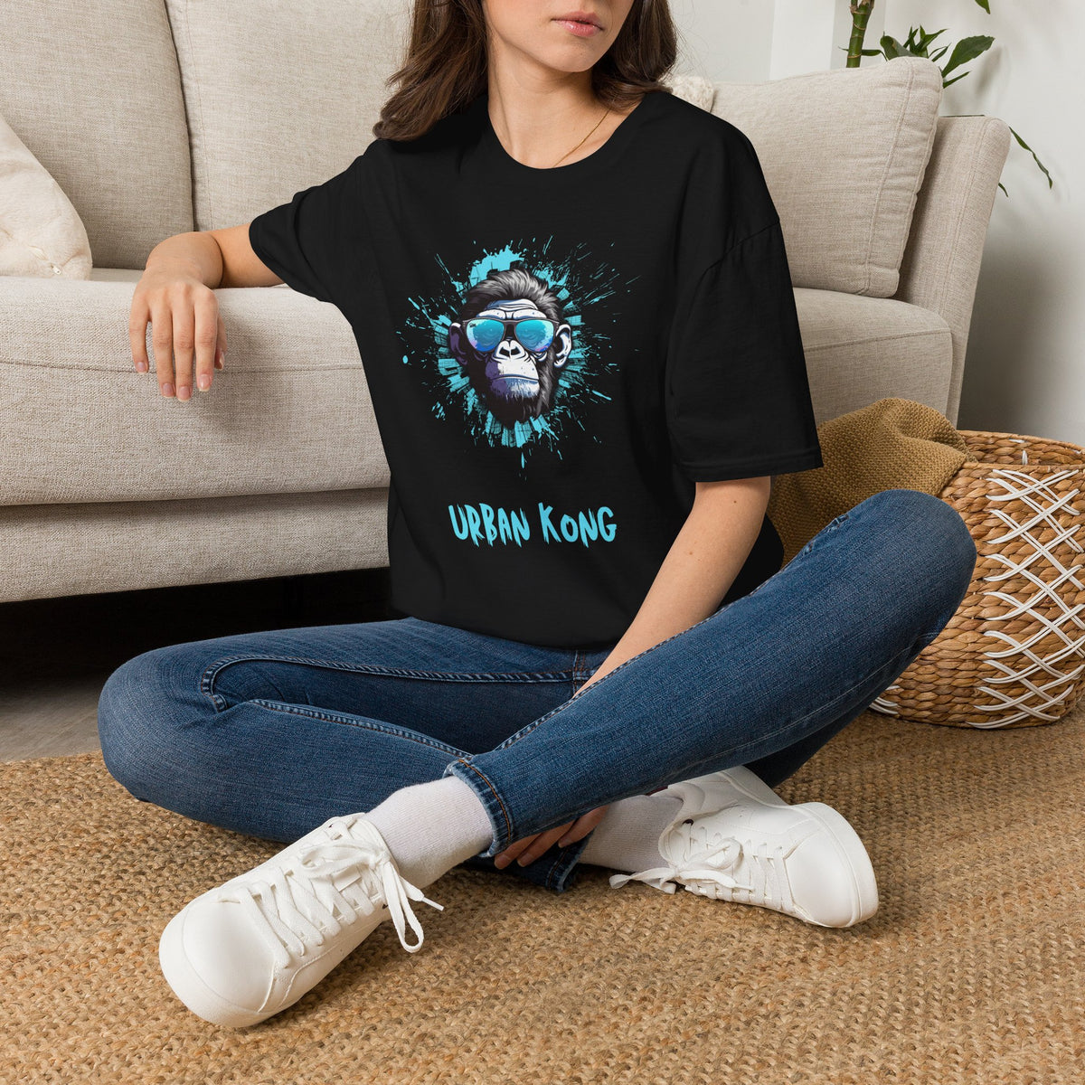 Urban Kong Graphic T-Shirt — Cool Sunglasses Monkey Streetwear Tee