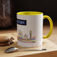Mind the Gap Coffee Mug — Colorful City Skyline Accent Mug (11/15oz)