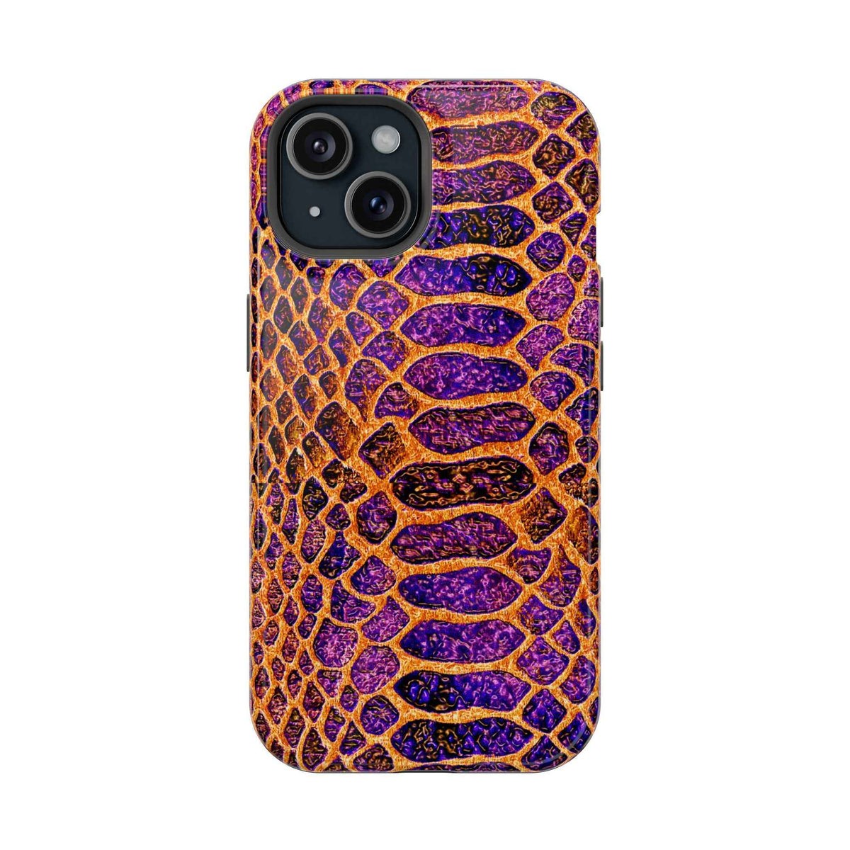 Purple-Gold Snake Skin Magnetic Impact Case