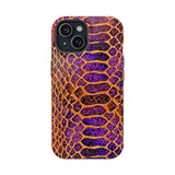 Purple-Gold Snake Skin Magnetic Impact Case