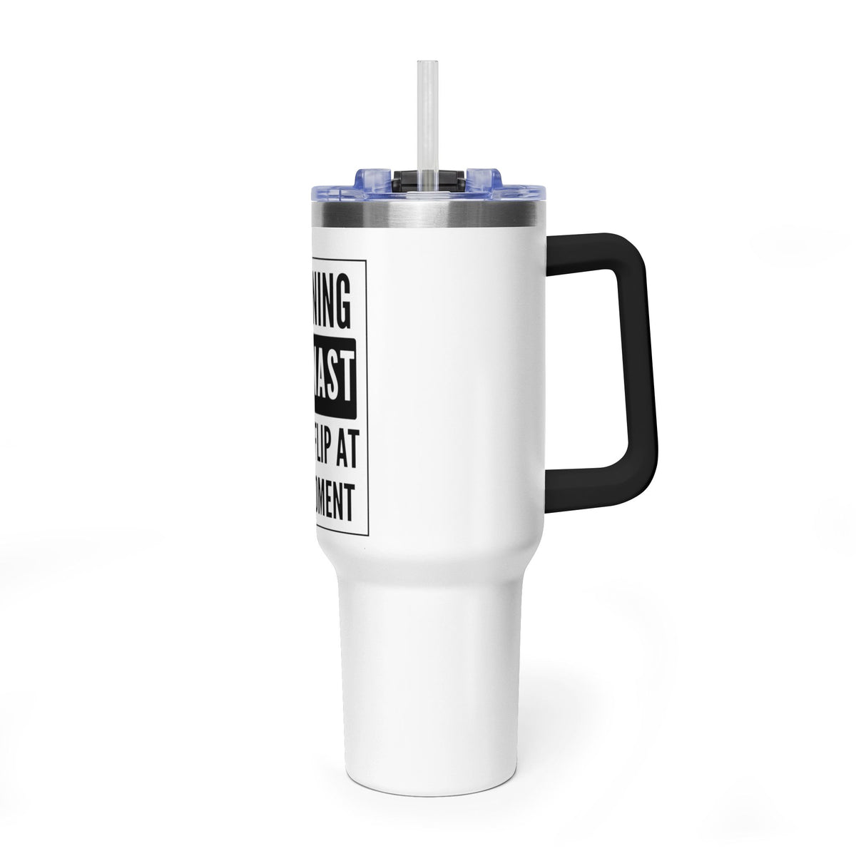 Gymnast Tumbler - "Warning: Gymnast Could Flip Any Moment" 40oz Vacuum Insulated Travel Cup