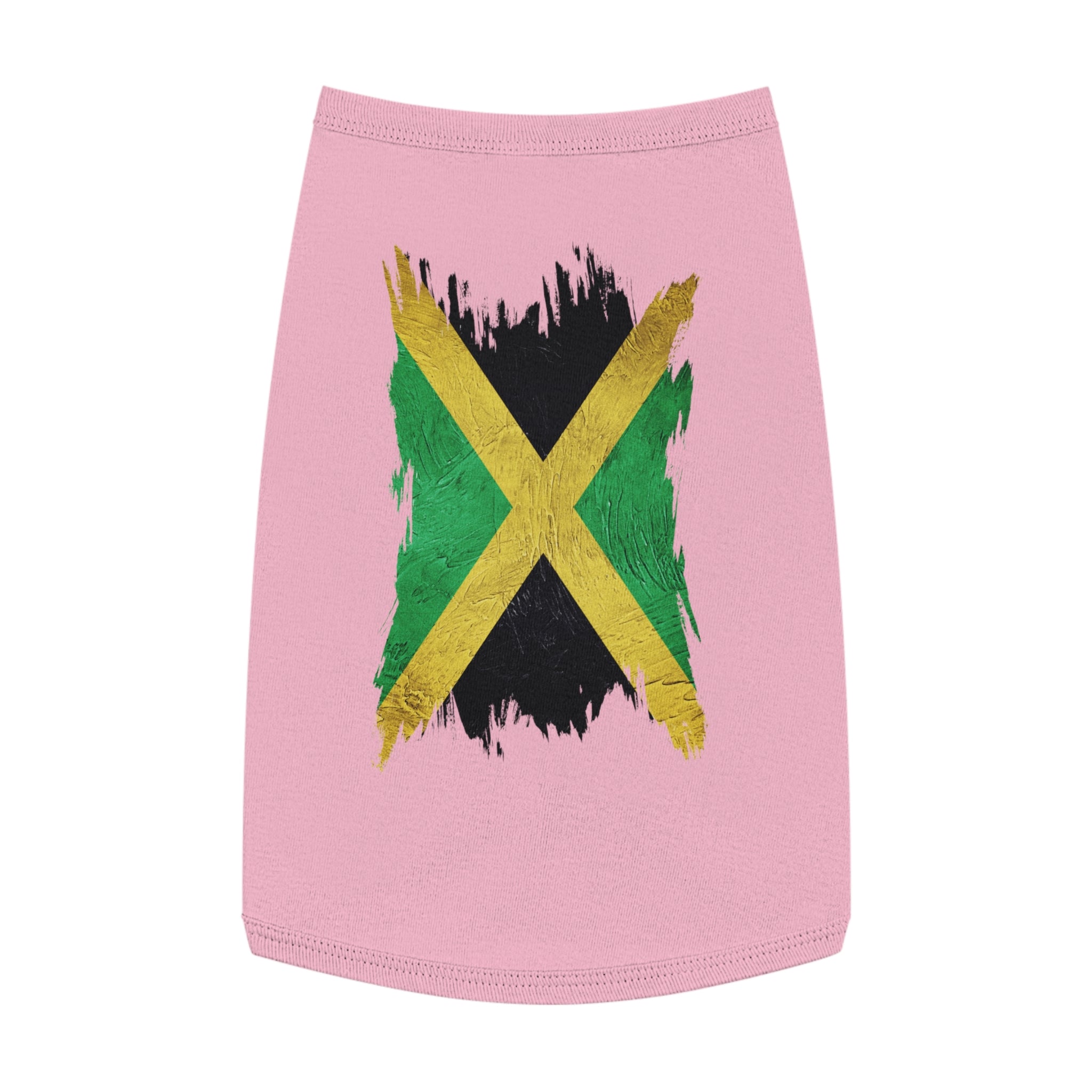 Jamaican Flag Pet Tank Top — Reggae Pride Dog Shirt