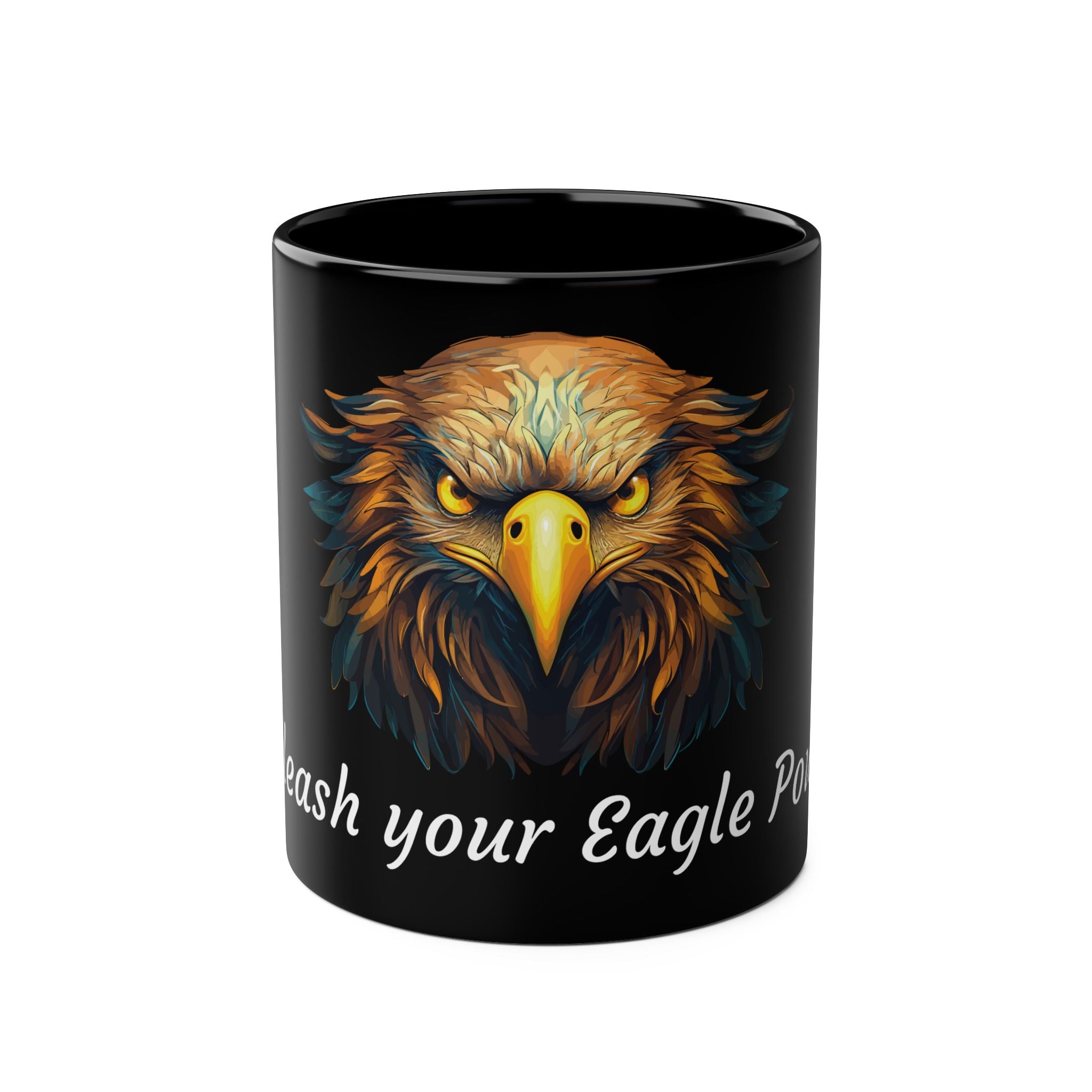 Eagle Two-Tone Coffee Mug, Birthday Gift, 7 Colors, Inspiration, Motivational