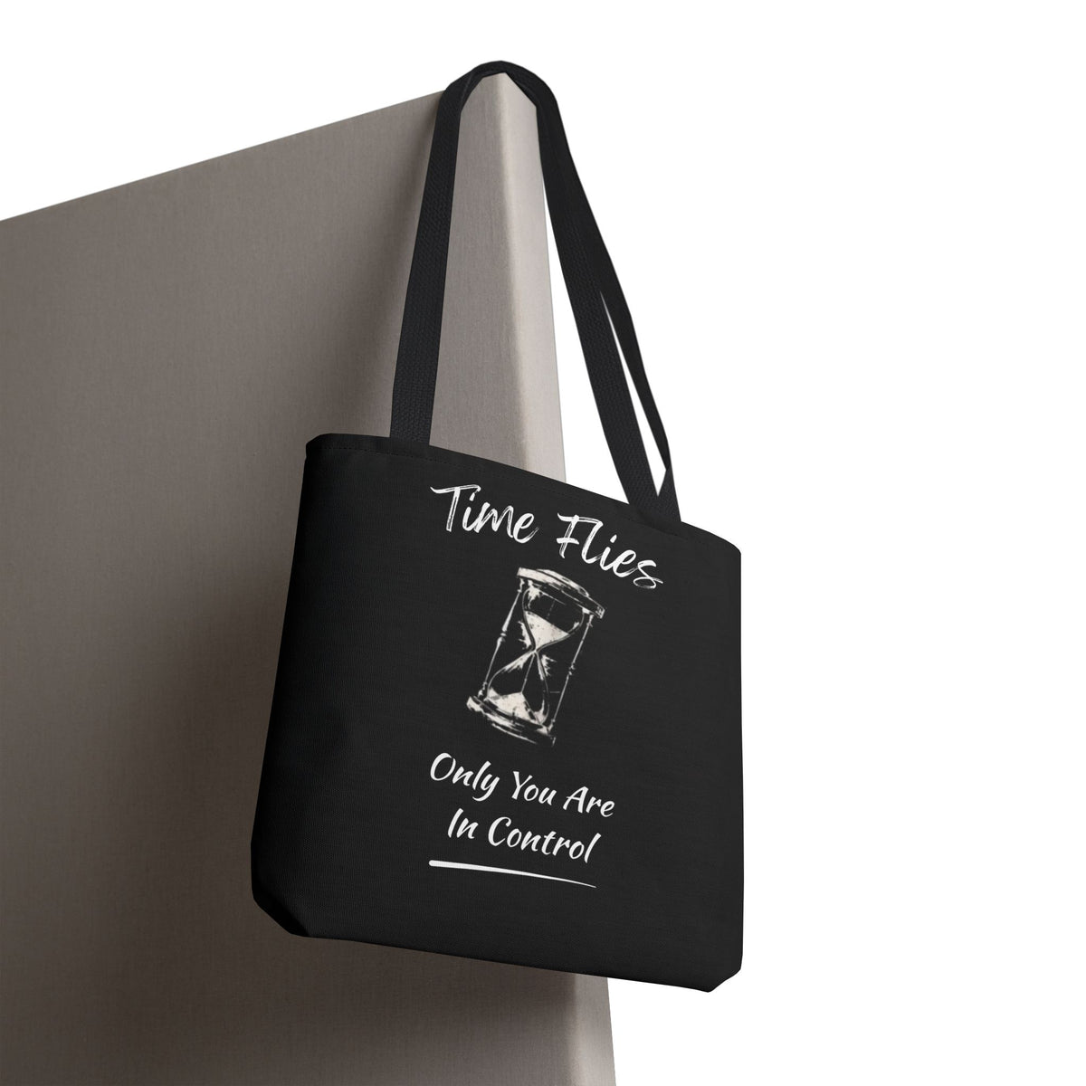 Time Flies Motivational Tote Bag
