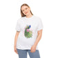 Peacock Floral Unisex Tee, Unique Animal Shirt, Nature Lover Gift, Casual Wear, Artful Graphic Tee - Conscience Garment