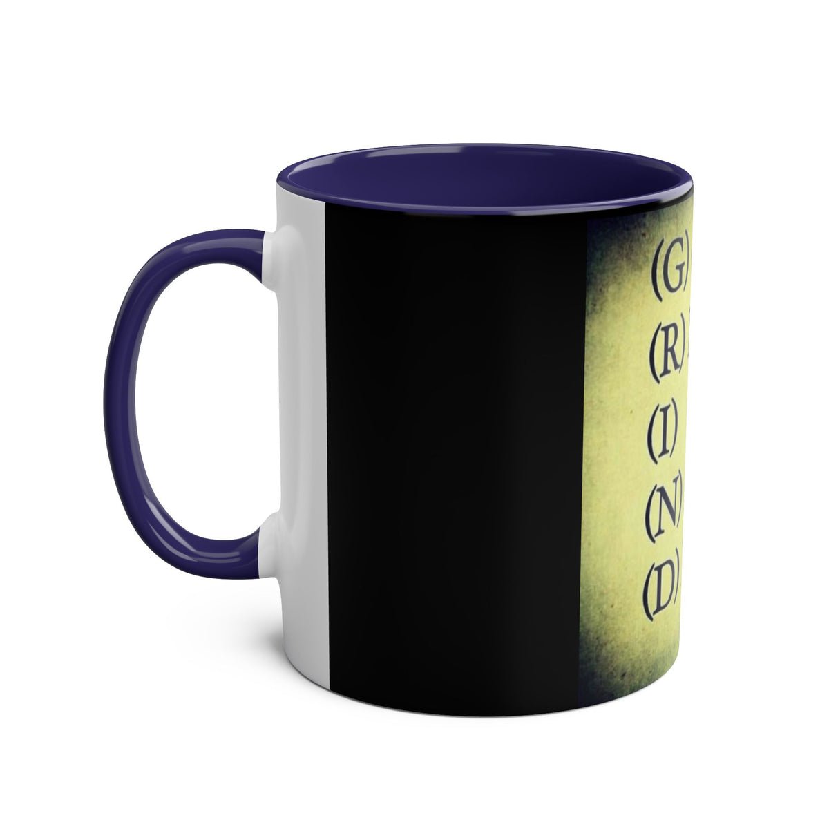Coffee Mug with GRIND - Get Ready It's a New Day Design - Conscience Garment