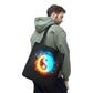 Fire and Ice Yin Yang Tote Bag