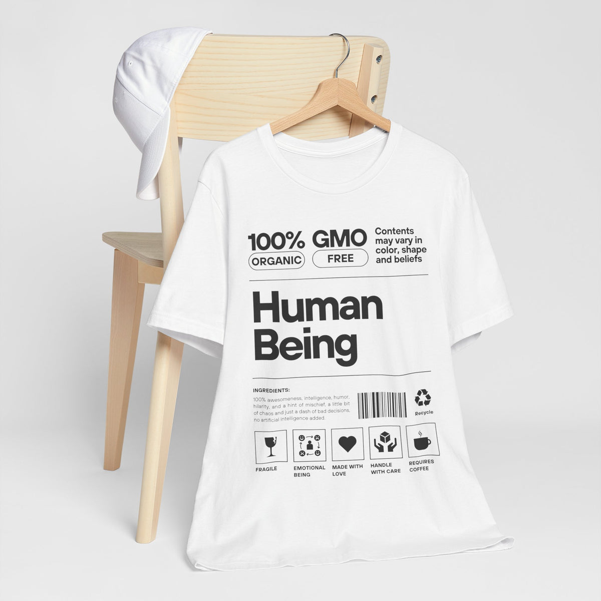 Funny Unisex Tee - Human Product Overview Design - Conscience Garment