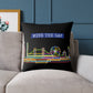 Mind The Gap Skyline Pillow — Neon London Decorative Throw Pillow