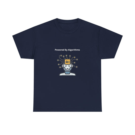 AI Powered Graphic Tee, Casual Wear, Gift for Tech Lovers, Unisex Cotton Shirt, Geeky T-Shirt, Birthday Present - Conscience Garment