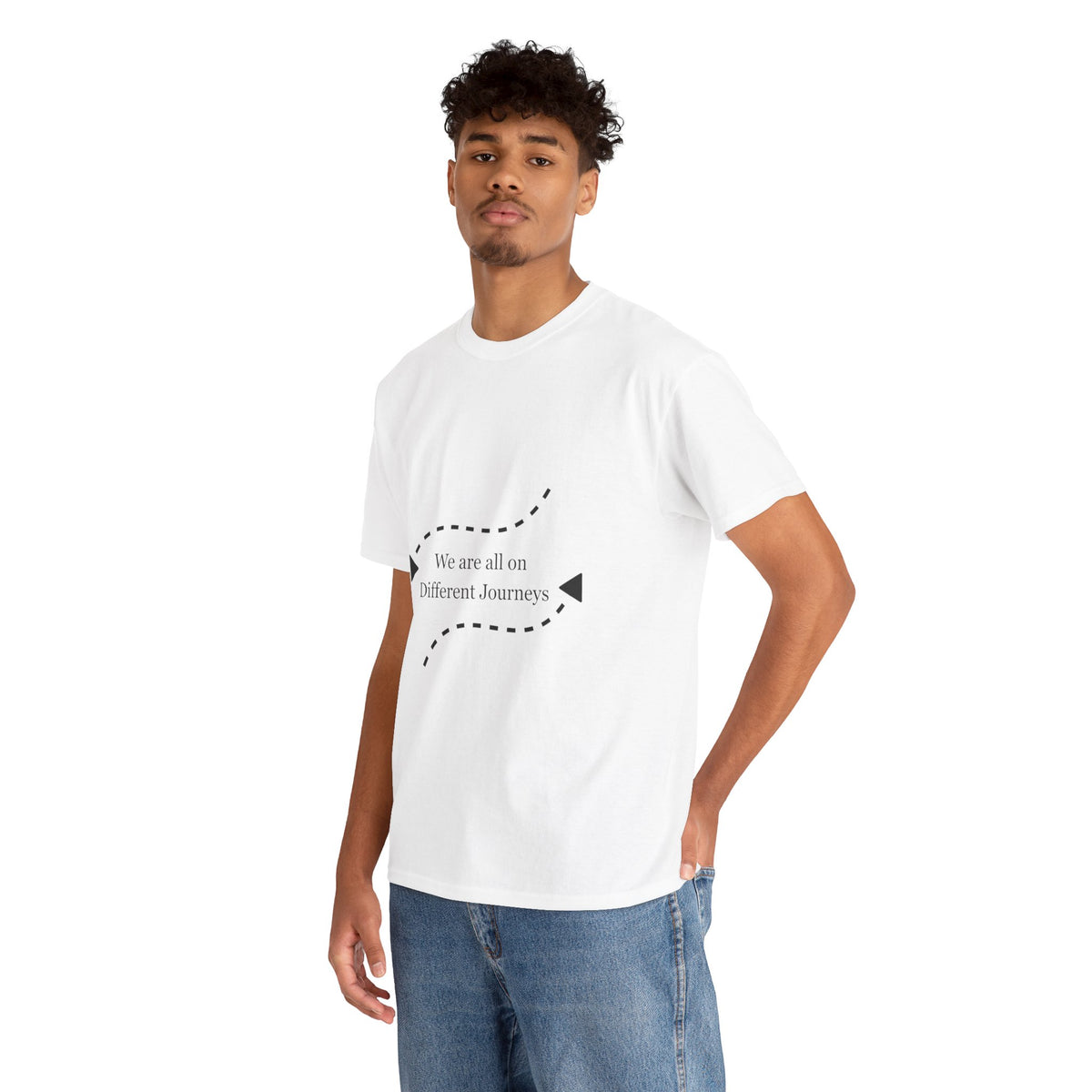 Inspirational Journey Tee, Motivational Cotton T-Shirt, Unisex Shirt, Gift for Friends, Casual Wear, Travel Lovers, Positive Vibes - Conscience Garment
