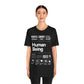 Funny Unisex Tee - Human Product Overview Design - Conscience Garment