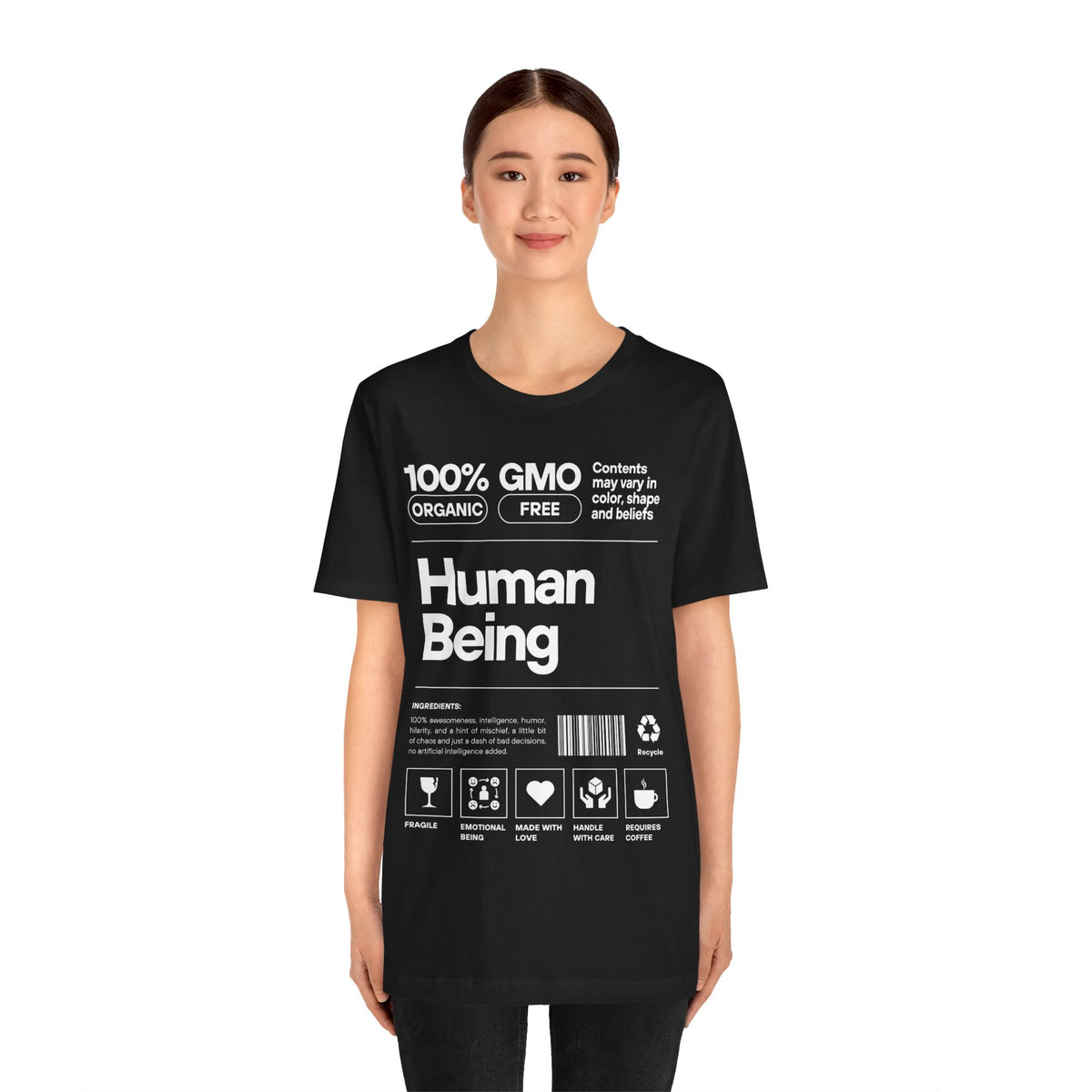 Funny Unisex Tee - Human Product Overview Design - Conscience Garment