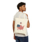 Canvas Tote Bag, Double Sided USA Tote Bag, Chai Lover Gift, Reusable Shopping Bag, Patriotic Tote, American Flag Tote Bag, Eco-Friendly - Conscience Garment