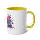 Love and Hearts Two-Tone Mug, 11oz - Conscience Garment