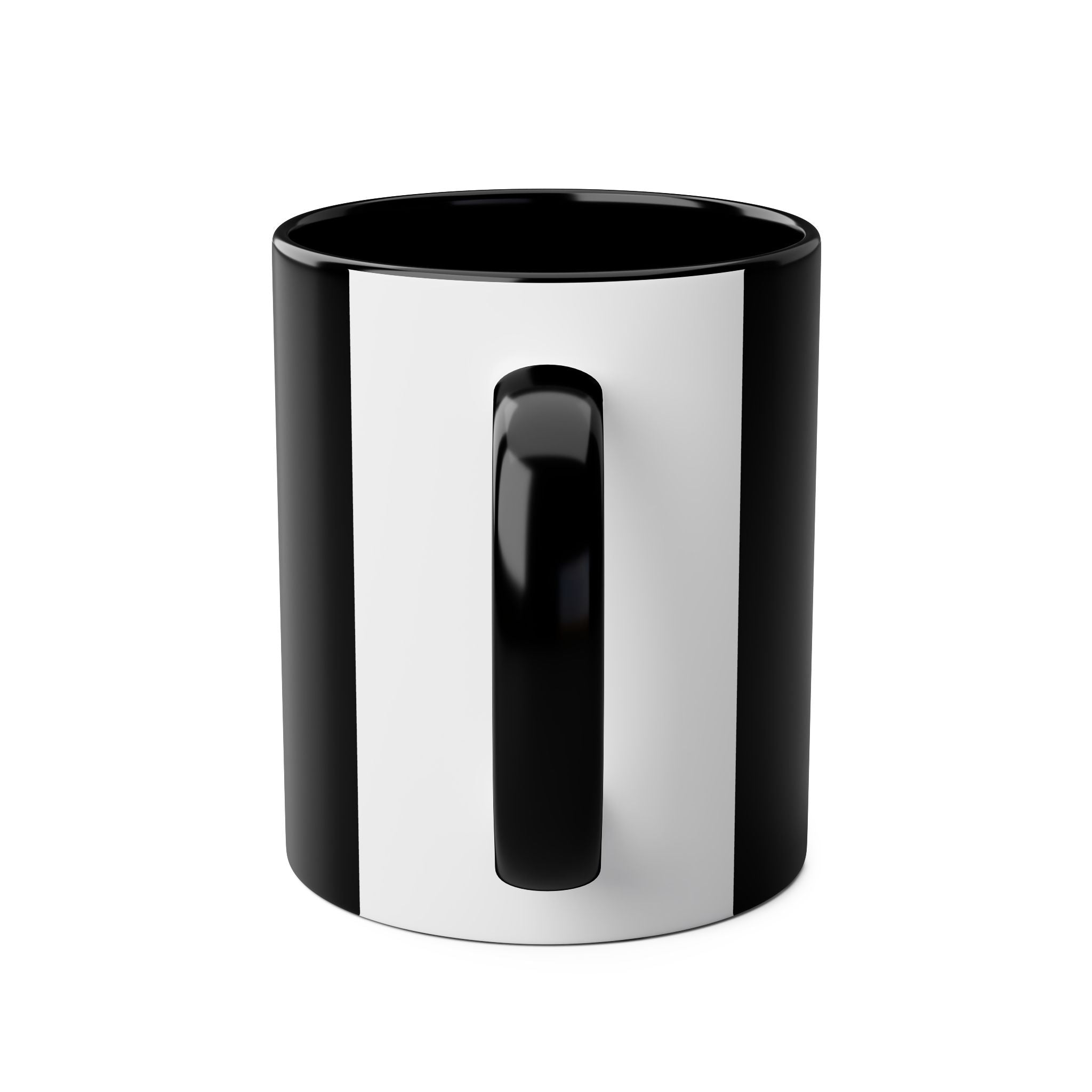 Funny Two-Tone Coffee Mug with Fuel Coffee Gauge Design