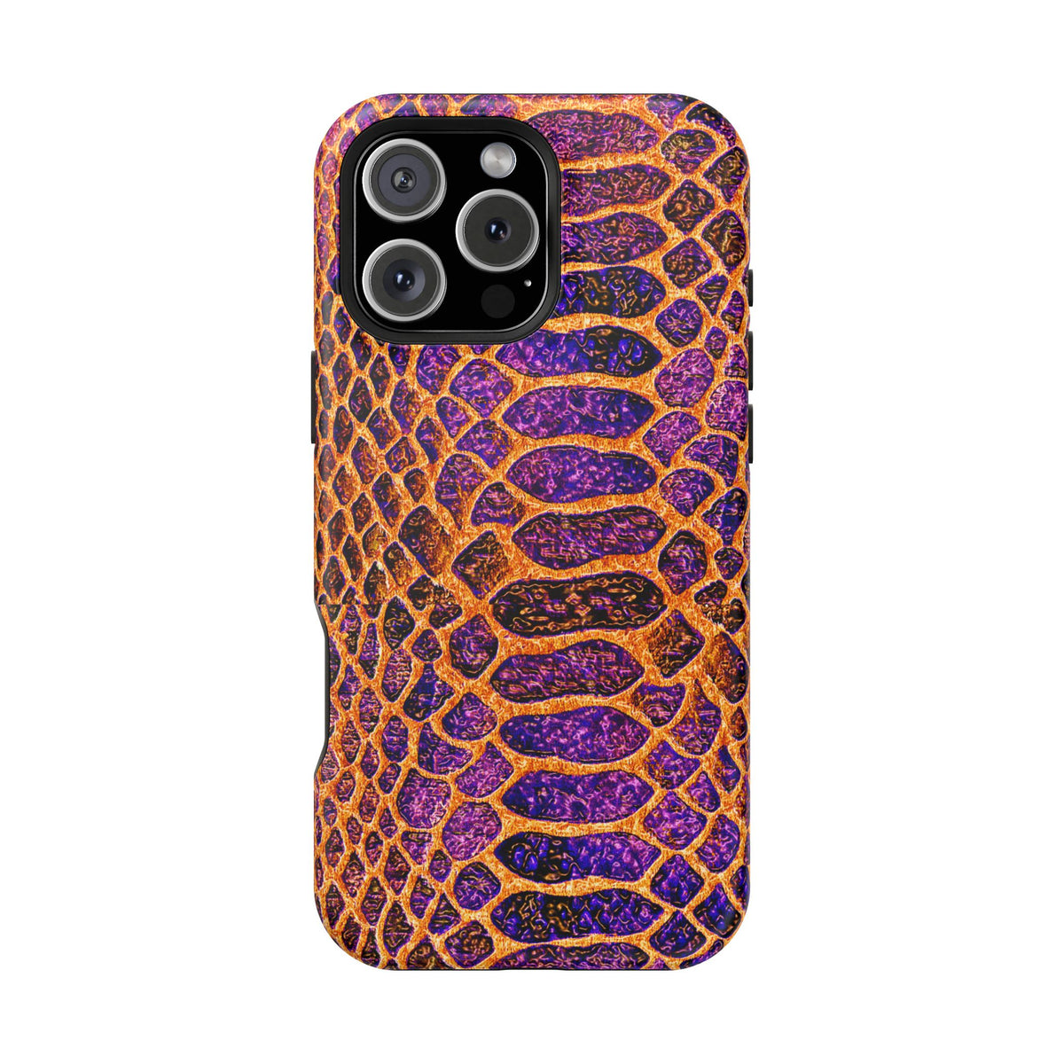 Purple-Gold Snake Skin Magnetic Impact Case