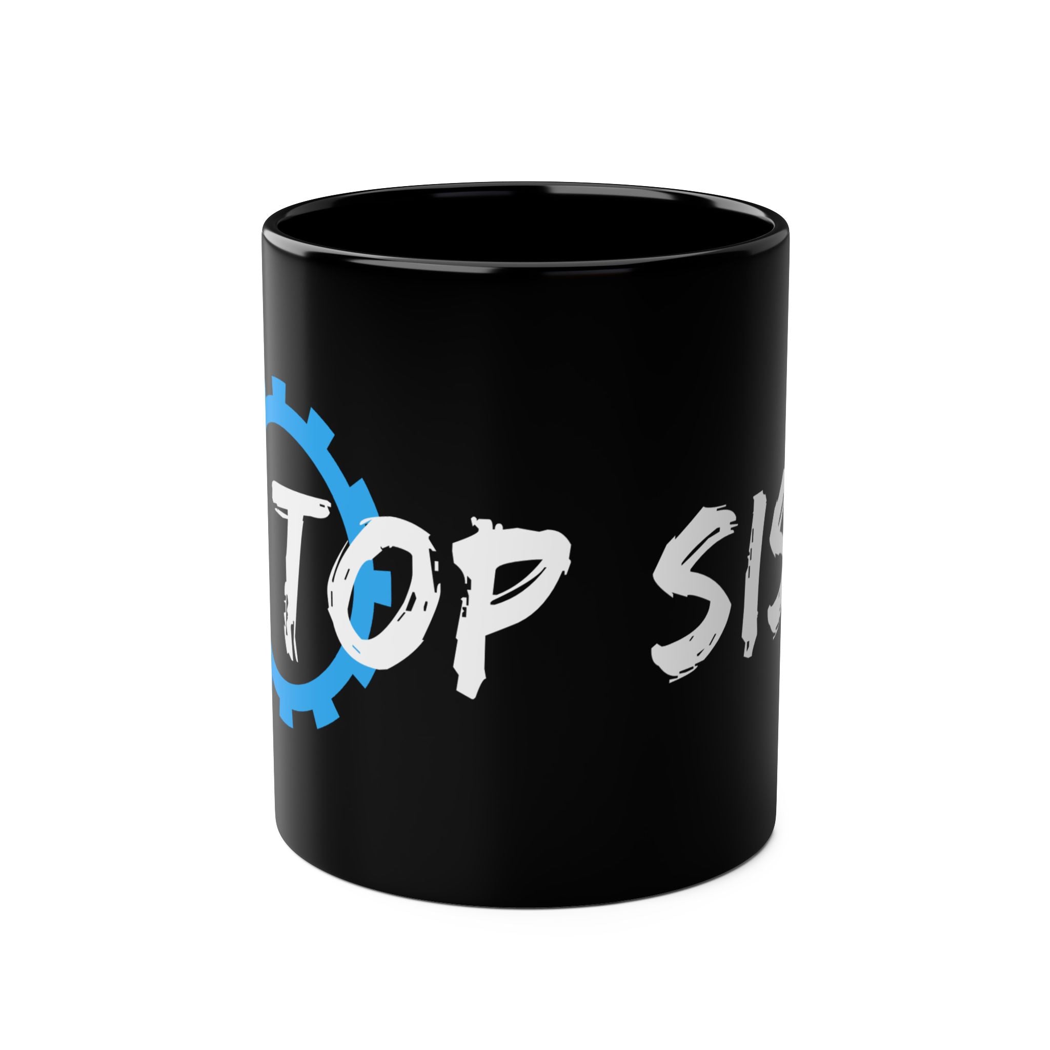 Top Sister Two-Tone Coffee Mug, Birthday Gift, 7 Colors