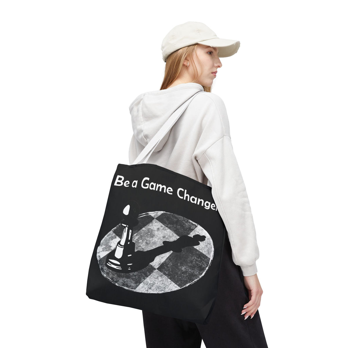 Be a Game Changer Inspirational Chess Tote Bag