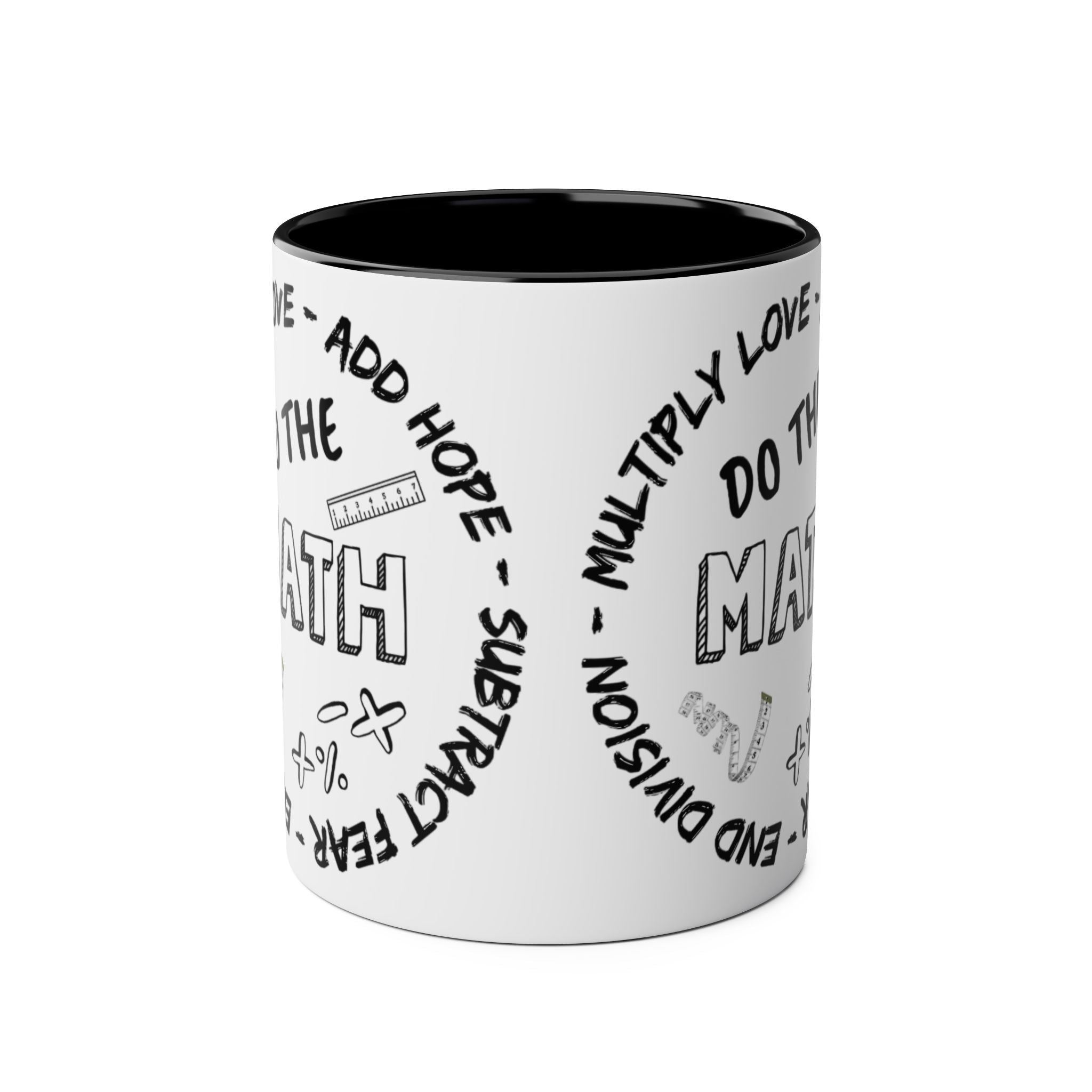 Do the Math Two-Tone Coffee Mug, Birthday Gift, 7 Colors