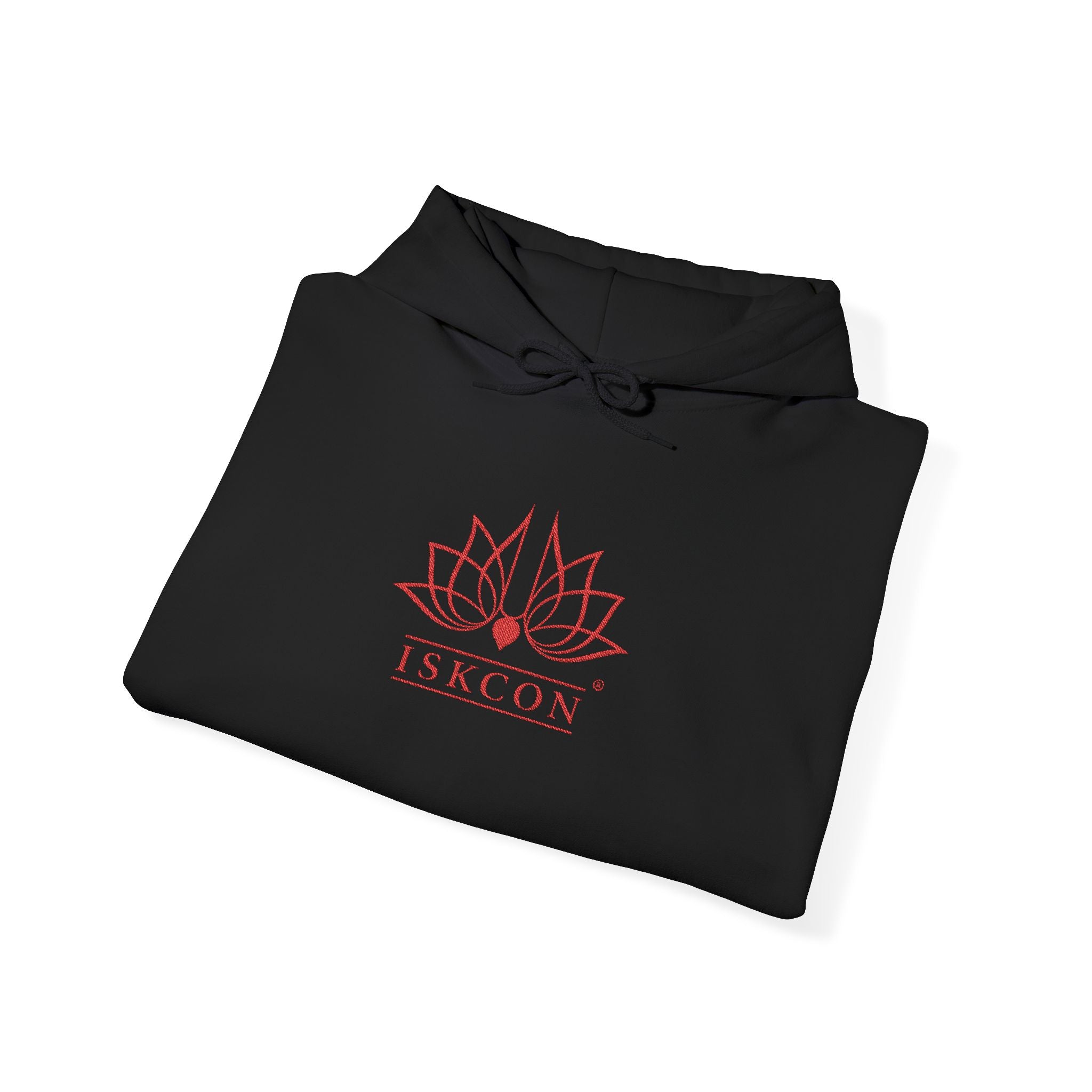 ISKCON Lotus Hoodie — Minimal Spiritual Yoga Sweatshirt