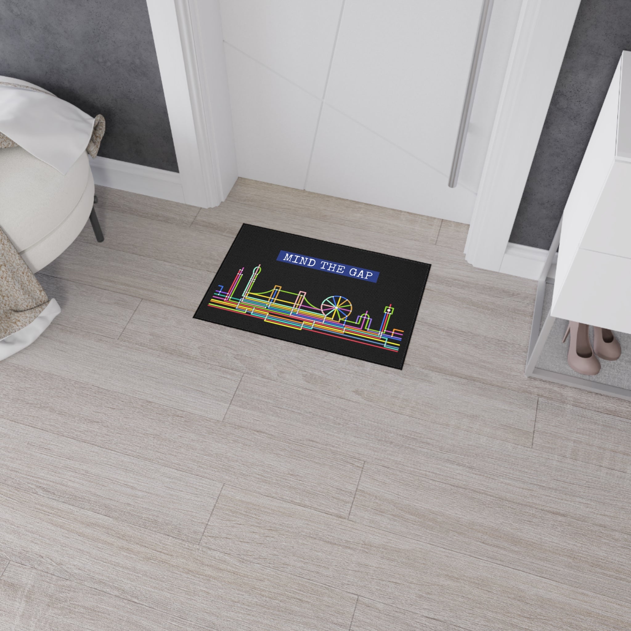 Colorful Mind the Gap Floor Mat - Conscience Garment