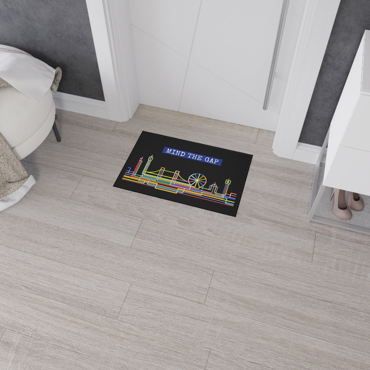 Colorful Mind the Gap Floor Mat - Conscience Garment