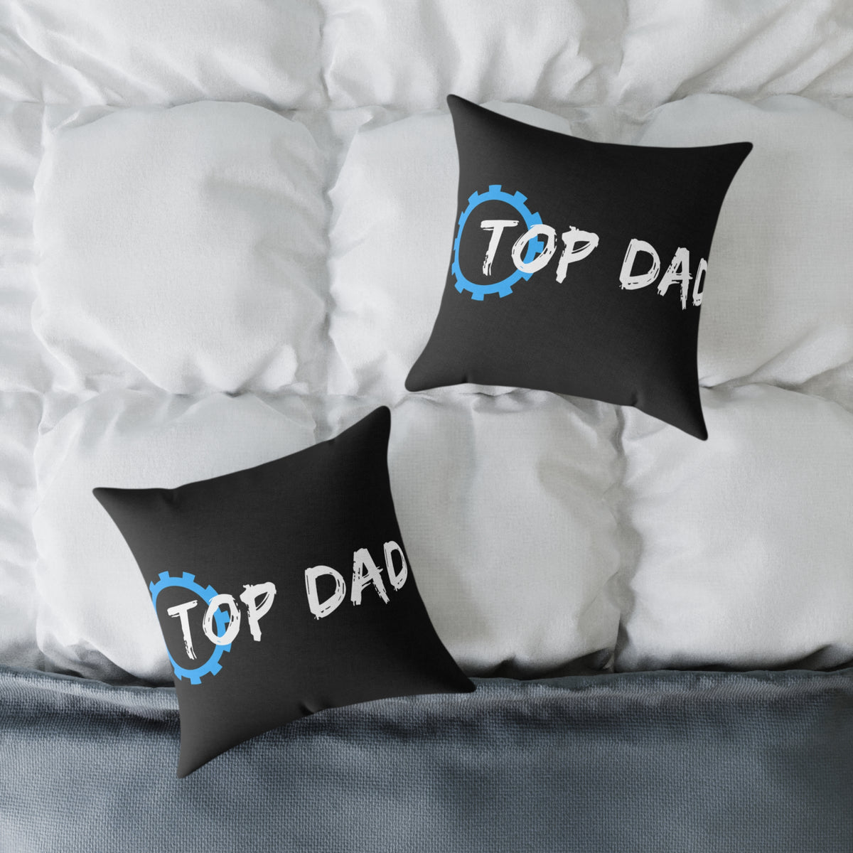 Top Dad Pillow — Square Decorative Throw Pillow