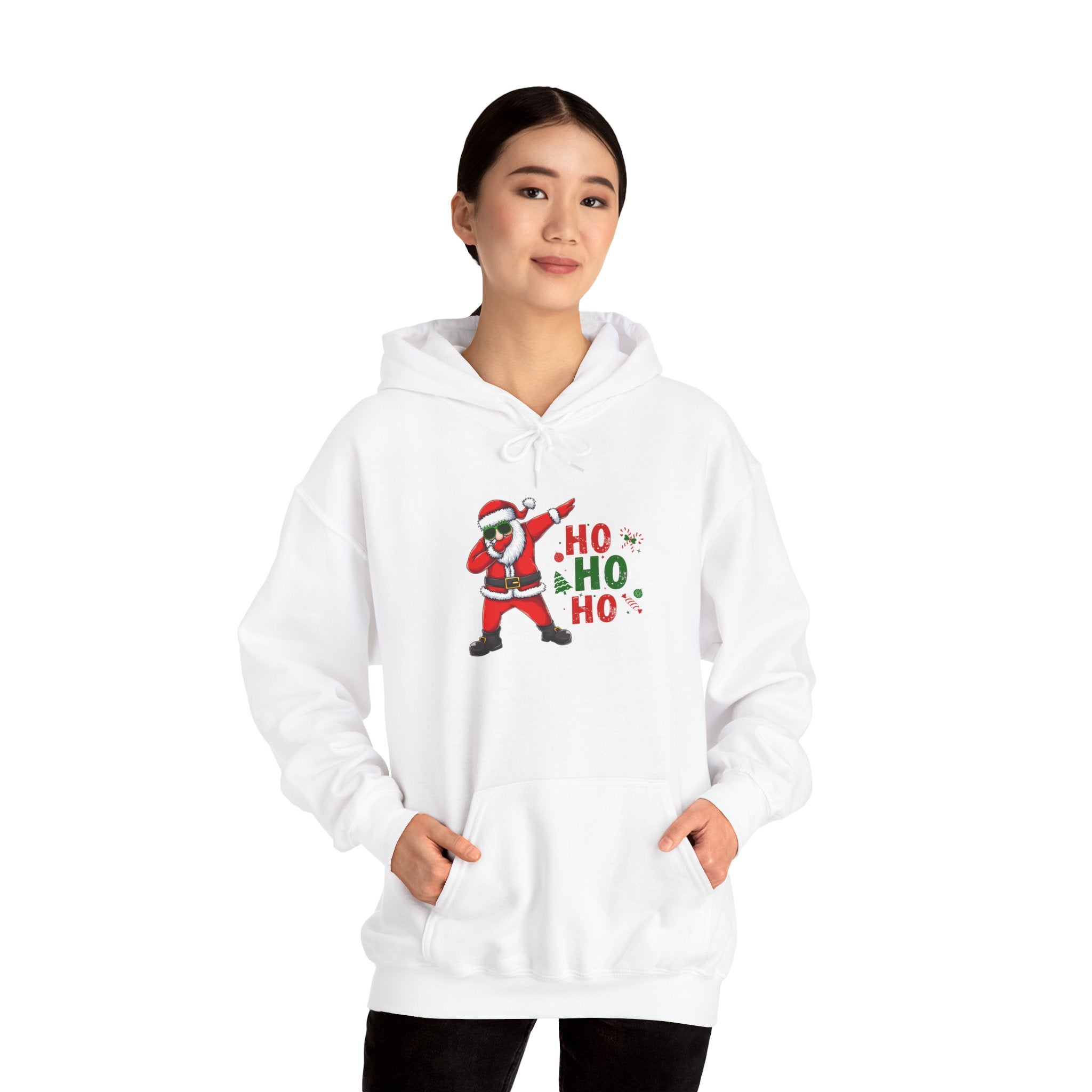 Dabbing Santa Hoodie — 'Ho Ho Ho' Christmas Holiday Sweatshirt