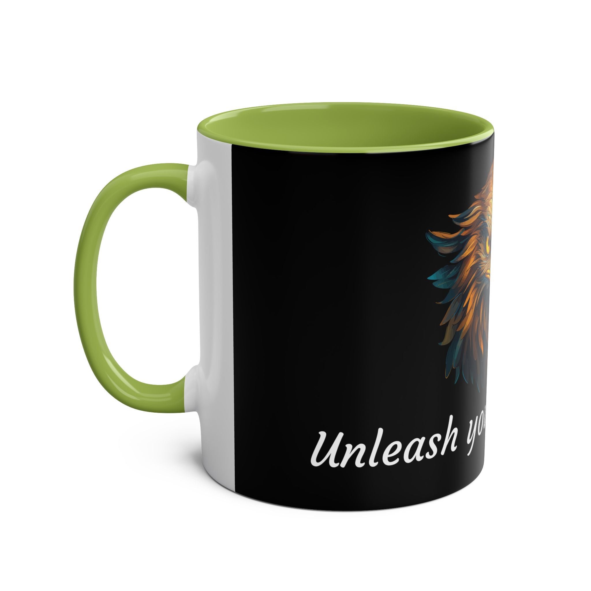 Eagle Two-Tone Coffee Mug, Birthday Gift, 7 Colors, Inspiration, Motivational