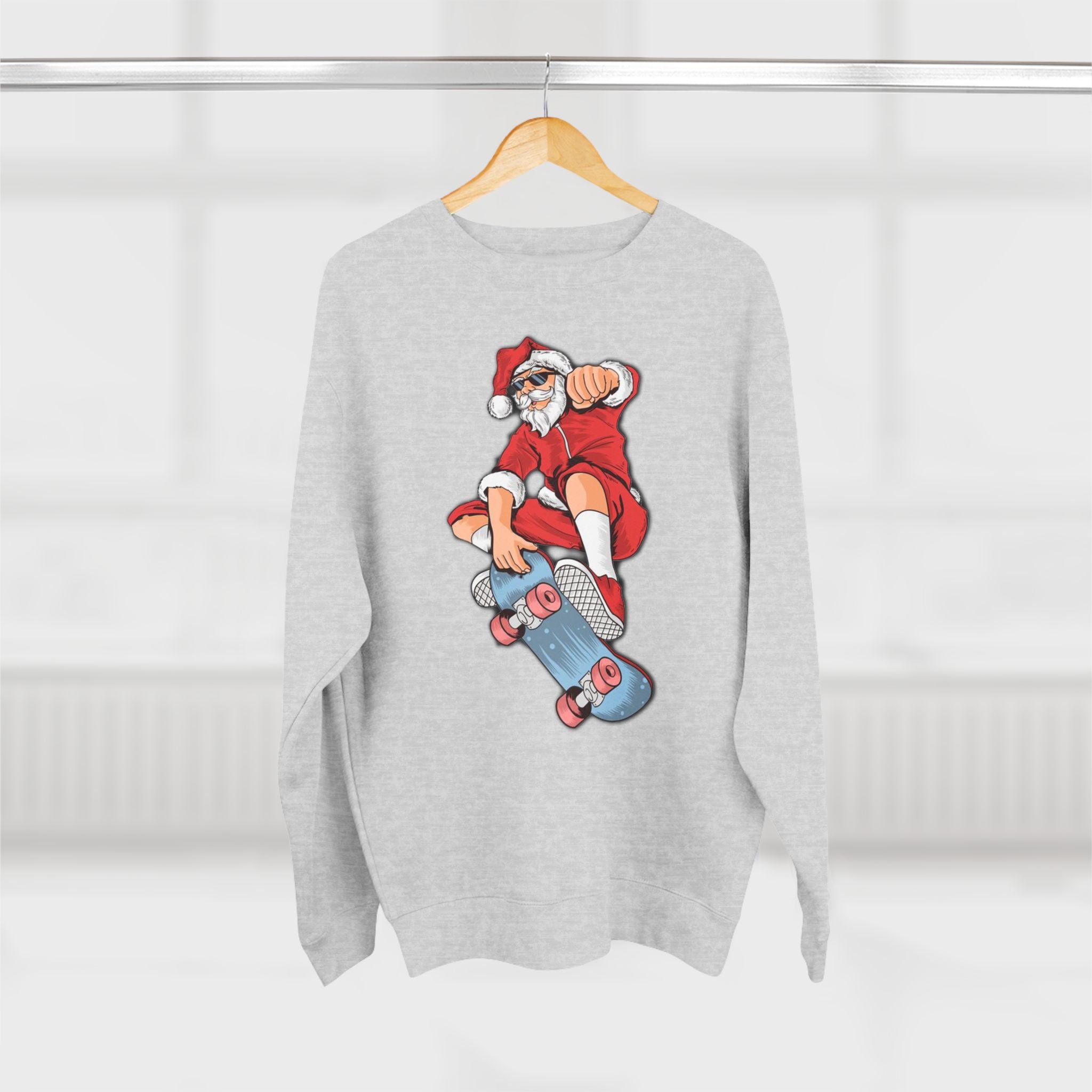 Christmas Jumper, Santa Claus, Skateboard, Gift, Festive Season