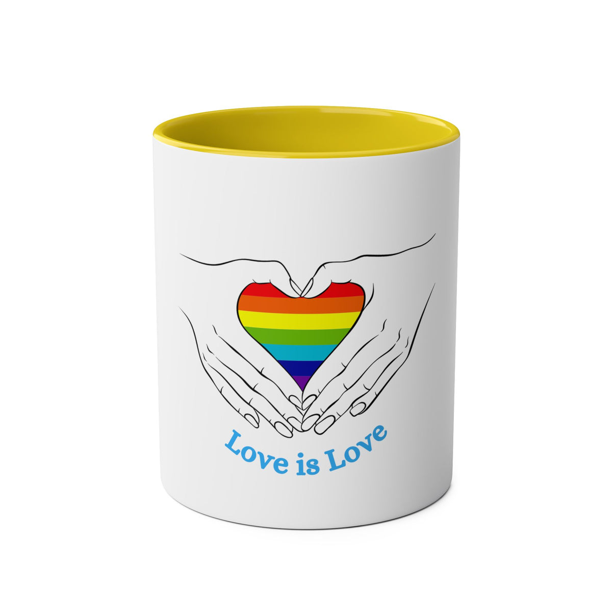 Love Is Love Two-Tone Mug - Conscience Garment