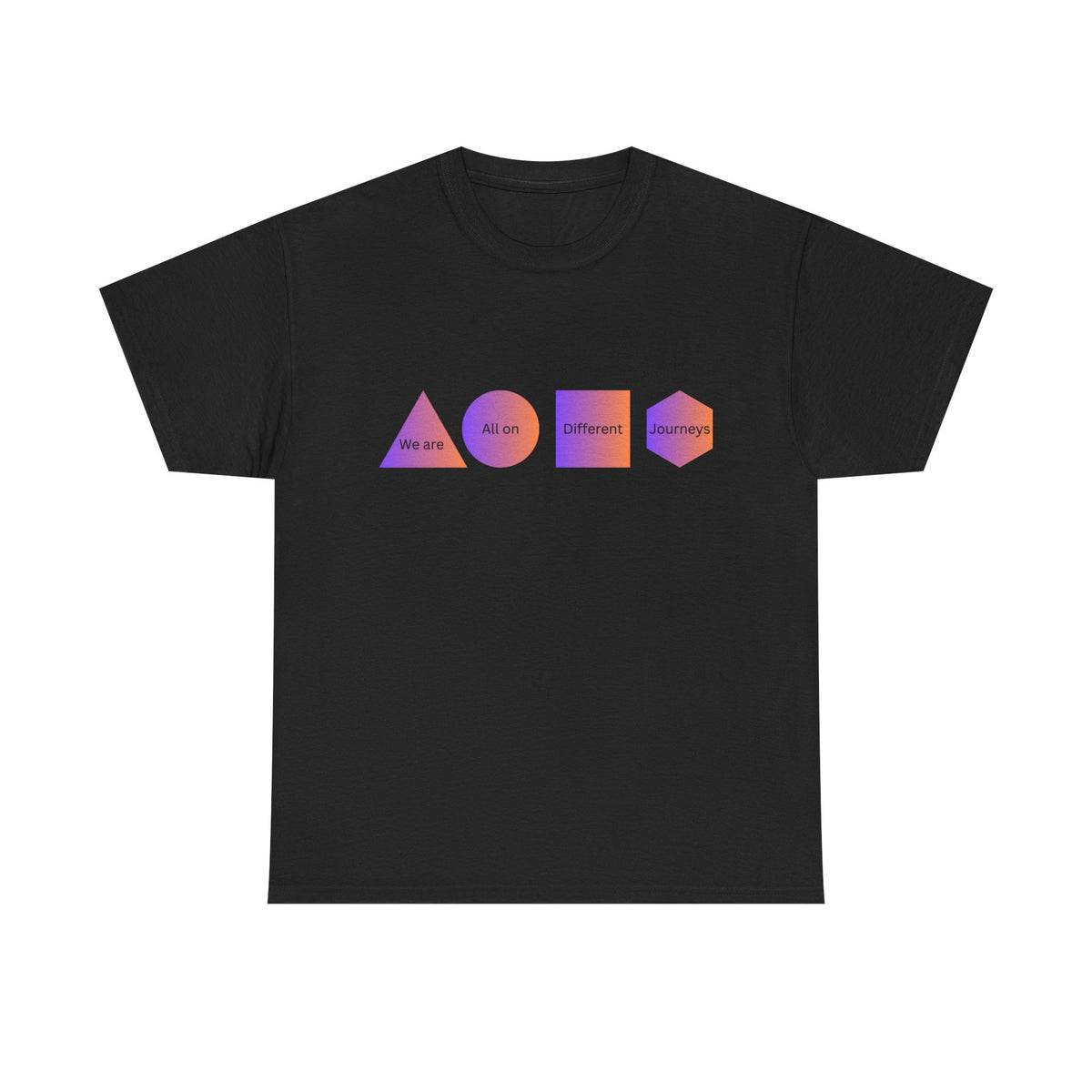 Geometric Design Unisex Heavy Cotton Tee - Perfect for Casual Wear, Graphic Tee, Trendy Shirt, Art Lover Gift, Everyday Comfort - Conscience Garment